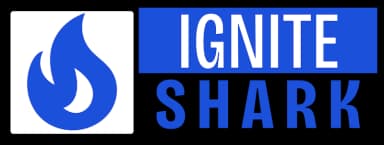 Igniteshark Logo - A fire shark icon representing igniteshark